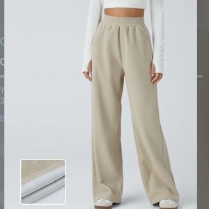 NWT HALARA High Waisted Straight Leg Mop Corduroy Pants